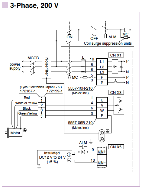 ac servo motor driver circuit diagram